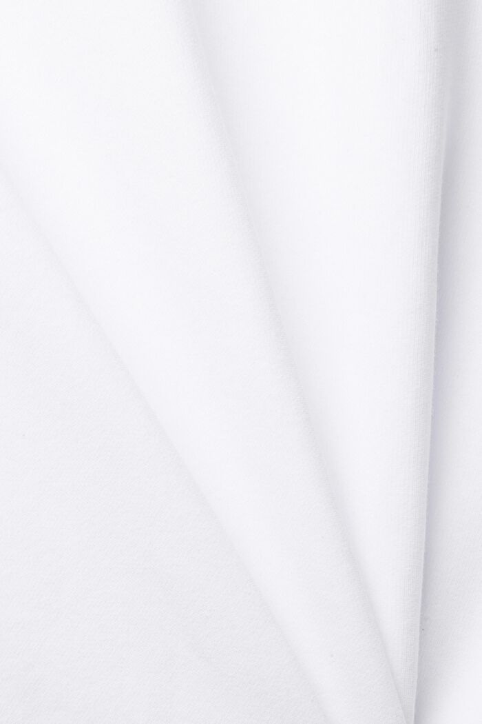 Gerecycled: effen sweatshirt, WHITE, detail image number 5