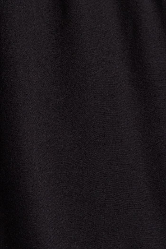 Robe cintrée à encolure en V, BLACK, detail image number 4