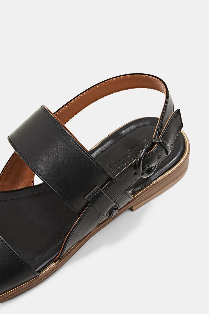 Sandalen met brede bandjes, BLACK, detail image number 5