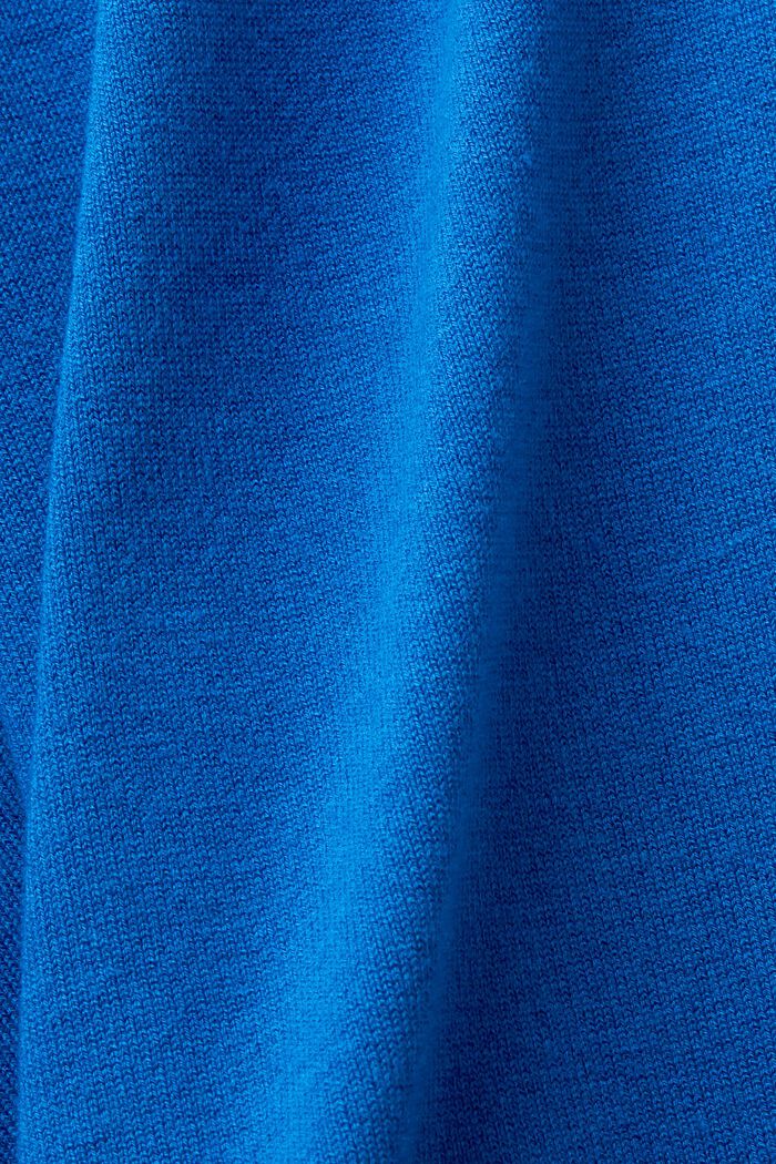 Batwing trui met rolkraag, BRIGHT BLUE, detail image number 5