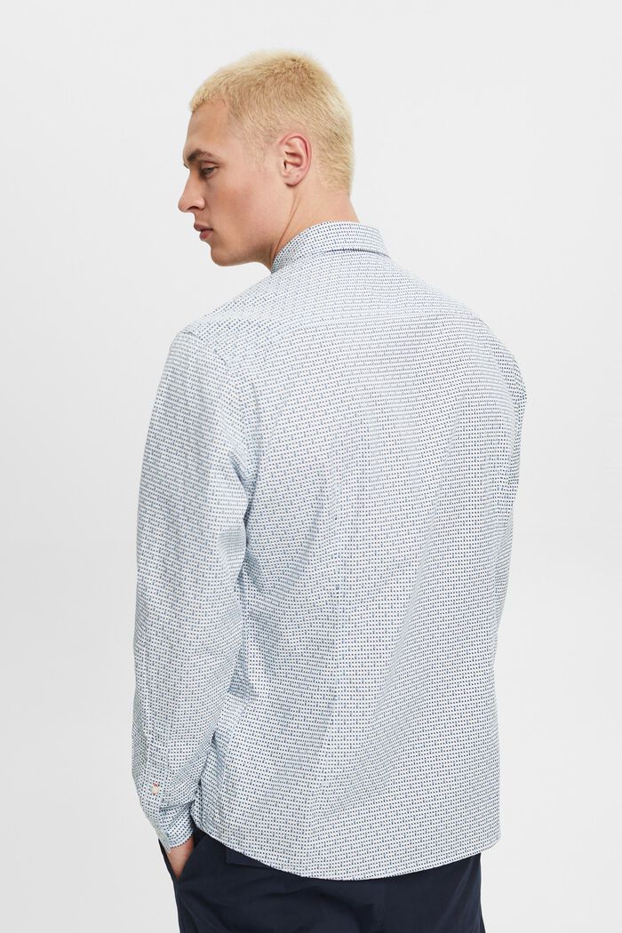 Slim fit-overhemd met patroon all-over, LIGHT BLUE, detail image number 3