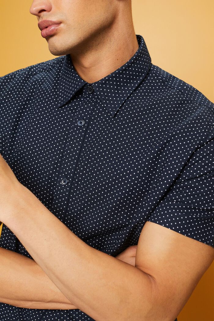 Buttondown-overhemd met print, NAVY, detail image number 2