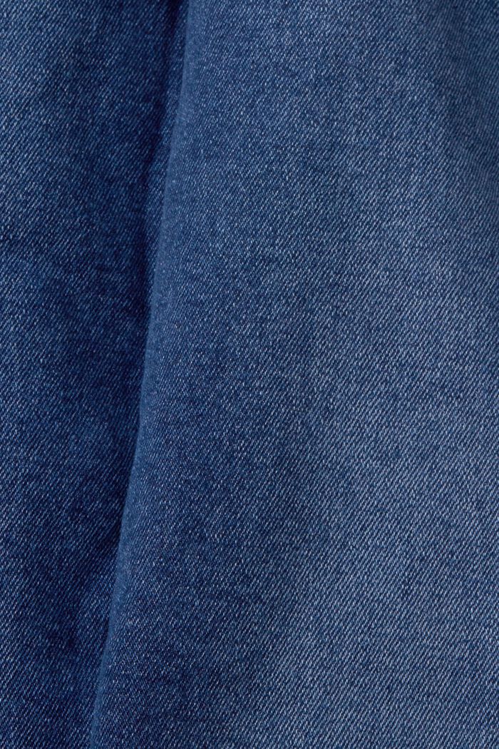 Jean CURVY de coupe Straight Fit, coton stretch, BLUE DARK WASHED, detail image number 1