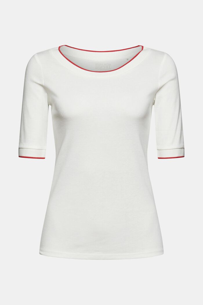 T-shirt van 100% organic cotton, OFF WHITE, detail image number 7