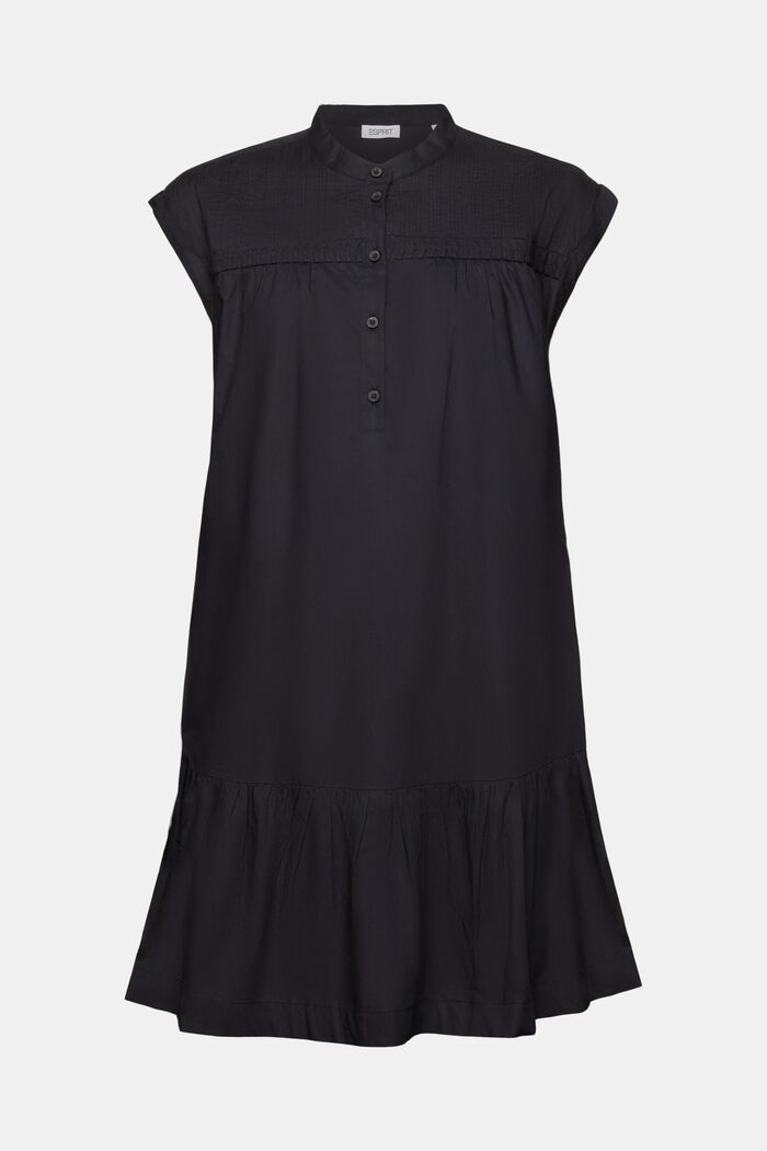 Mouwloze mini-jurk met volants aan de zoom, BLACK, detail image number 6