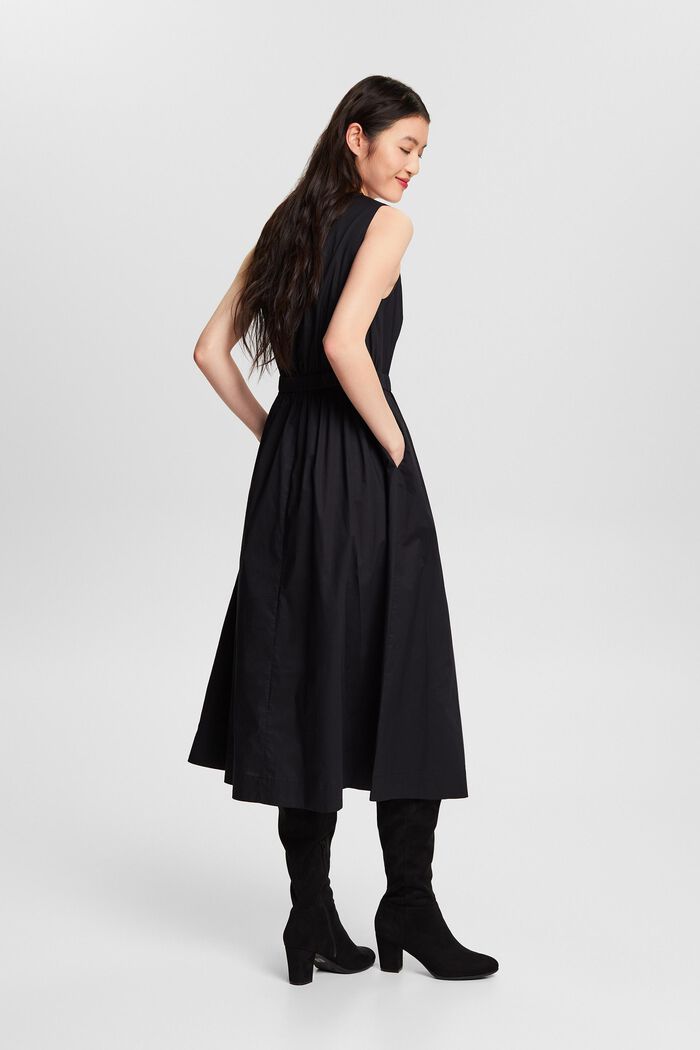 Mouwloze midi-jurk, BLACK, detail image number 2