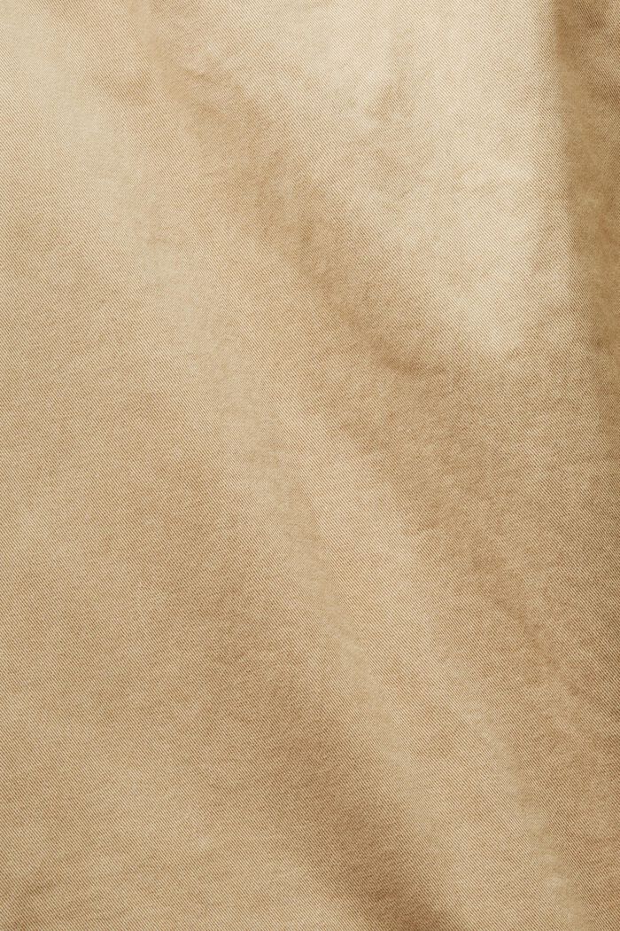 Mini-jupe en twill de coton délavé, BEIGE, detail image number 4