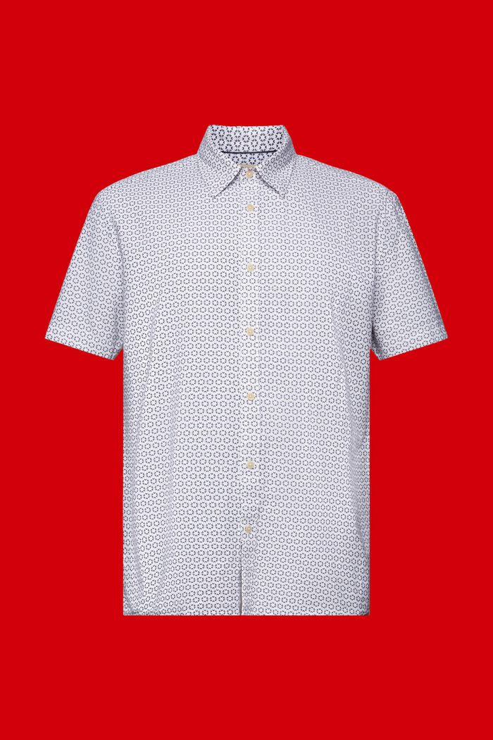 Shirt met print van een linnenmix, WHITE, detail image number 5