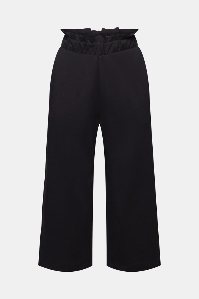 Pantalon large et court, BLACK, detail image number 6