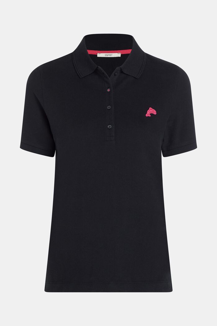 Polo classique Dolphin Tennis Club, BLACK, detail image number 4