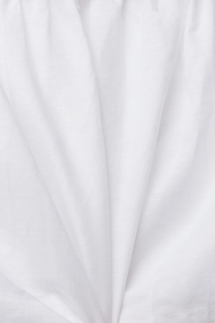 Mini-jupe en lin mélangé, WHITE, detail image number 1