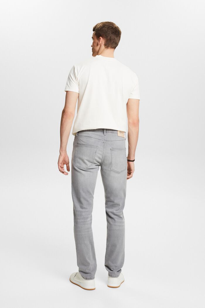 Slim fit jeans met middelhoge taille, GREY LIGHT WASHED, detail image number 2