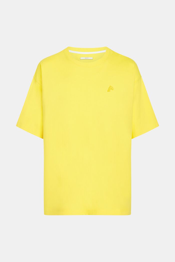 T-shirt Color Dolphin met een comfortabele pasvorm, YELLOW, detail image number 4