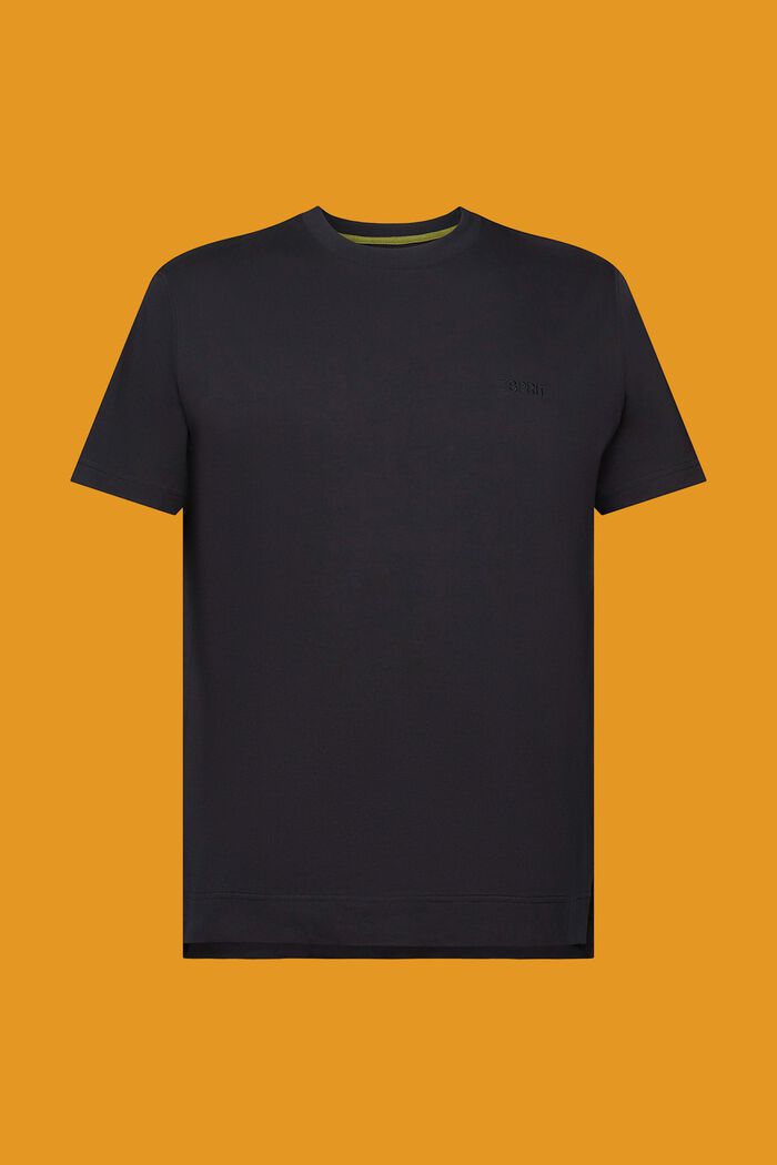 T-shirt met geborduurd logo, BLACK, detail image number 6