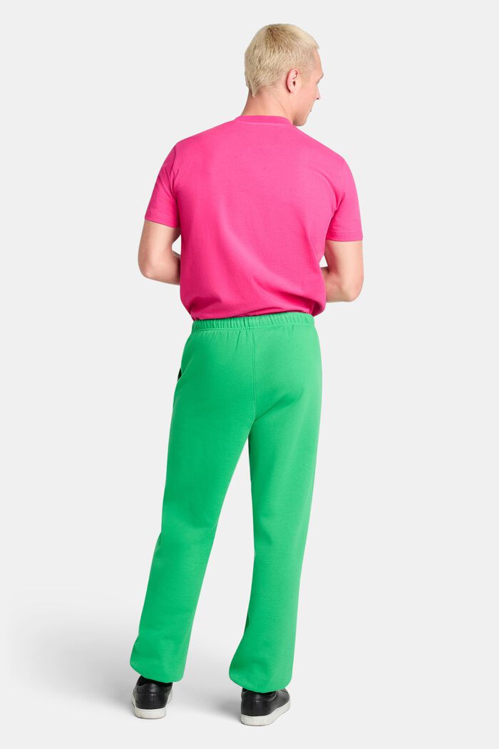 Pantalon de jogging en coton molletonné orné d’un logo, GREEN, detail image number 3