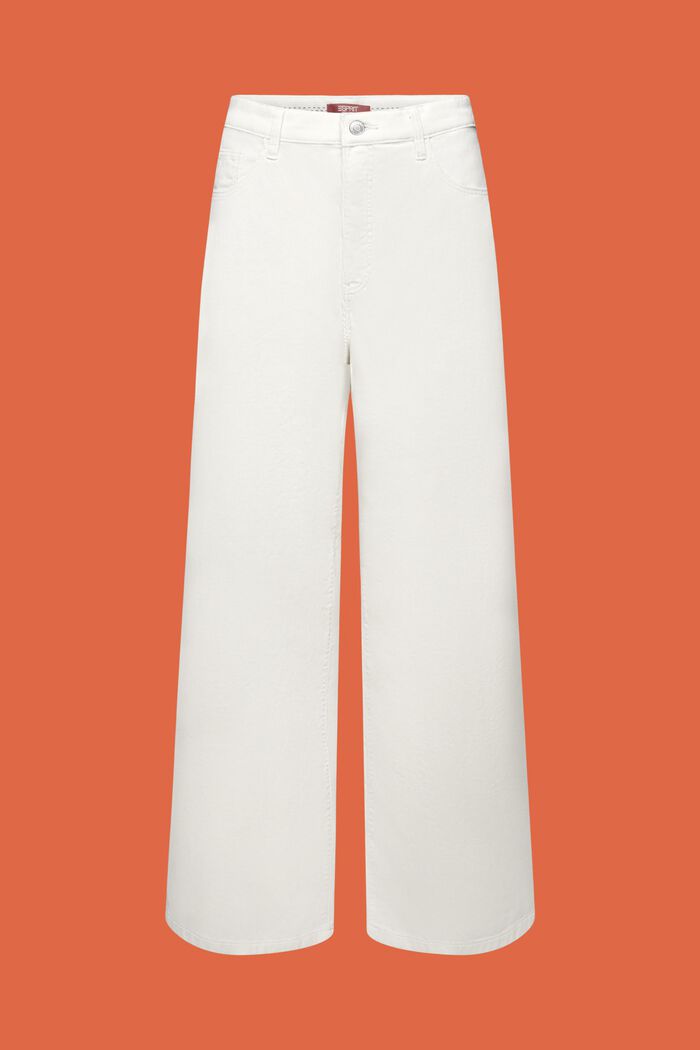 Corduroy broek met wijde pijpen en hoge taille, ICE, detail image number 7