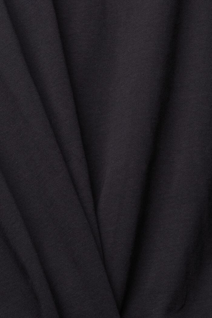 Gerecycled: effen sweatshirt, BLACK, detail image number 1