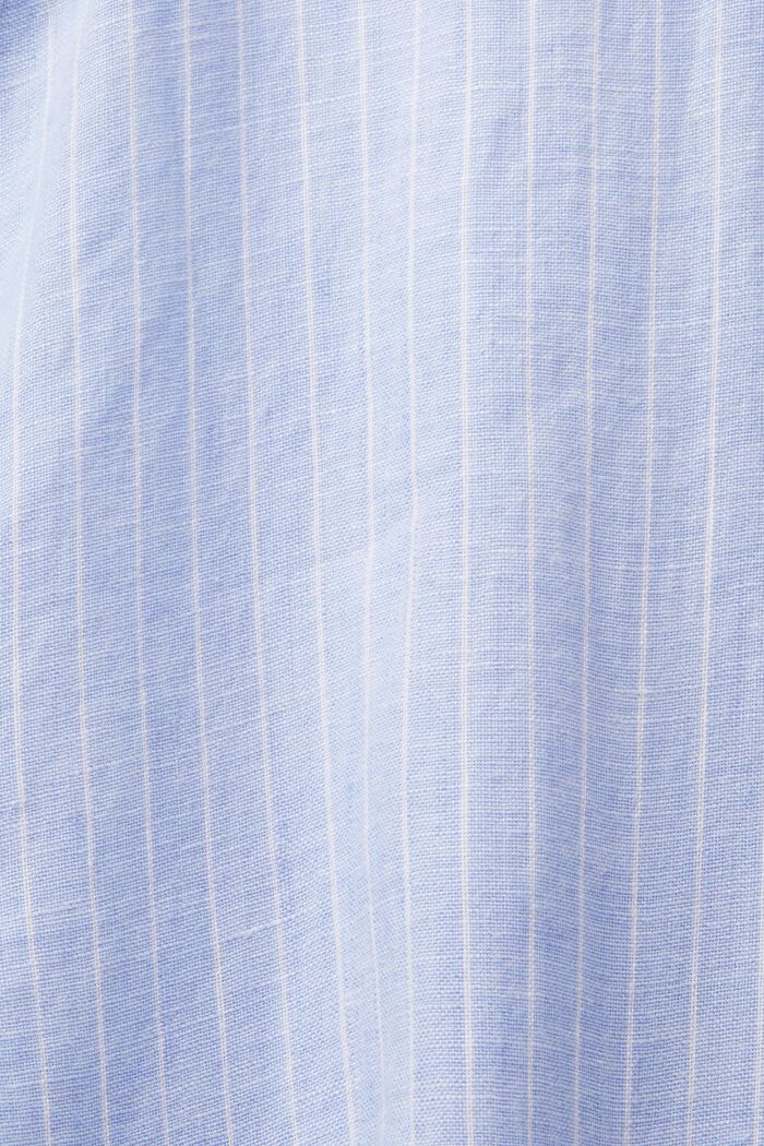 Gestreept shirt, 100% linnen, LIGHT BLUE LAVENDER, detail image number 5