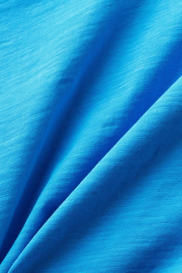 Jersey T-shirt met V-hals, BLUE, detail image number 5