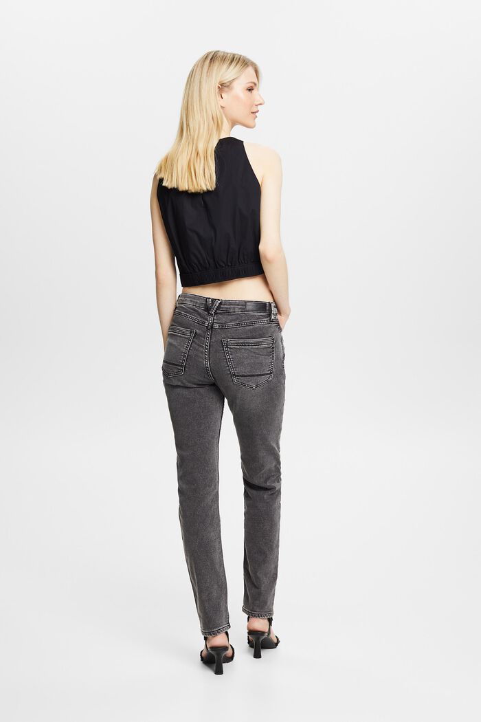 Slim fit-jeans met stretch, BLACK MEDIUM WASHED, detail image number 2