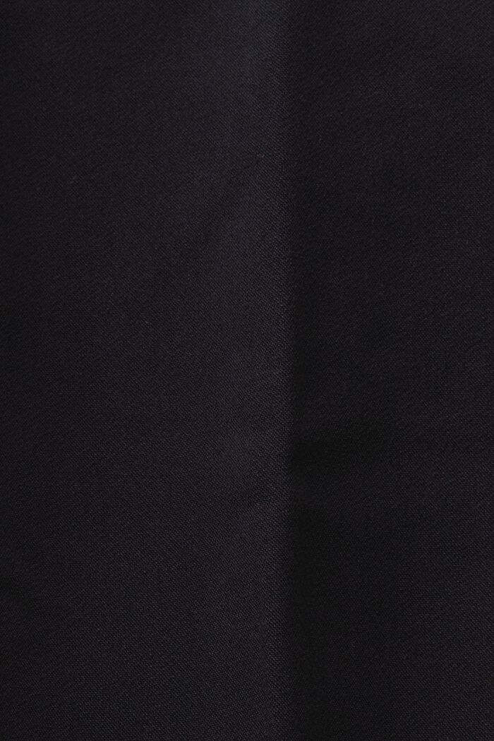 Chino met hoge taille en coupenaden, BLACK, detail image number 5