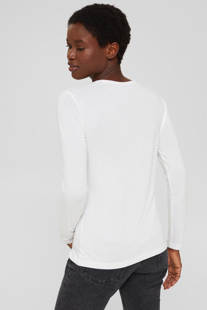 T-shirt à manches longues en TENCEL™ x REFIBRA™, WHITE, detail image number 3