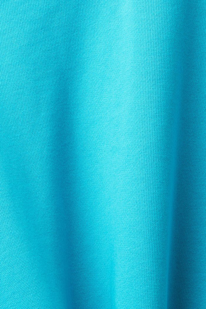 Sweatshirt met geborduurd mouwlogo, AQUA GREEN, detail image number 5