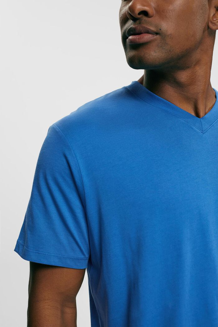 Jersey T-shirt, 100% katoen, BLUE, detail image number 0