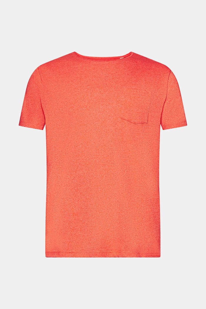Gerecycled: gemêleerd jersey T-shirt, ORANGE RED, detail image number 6