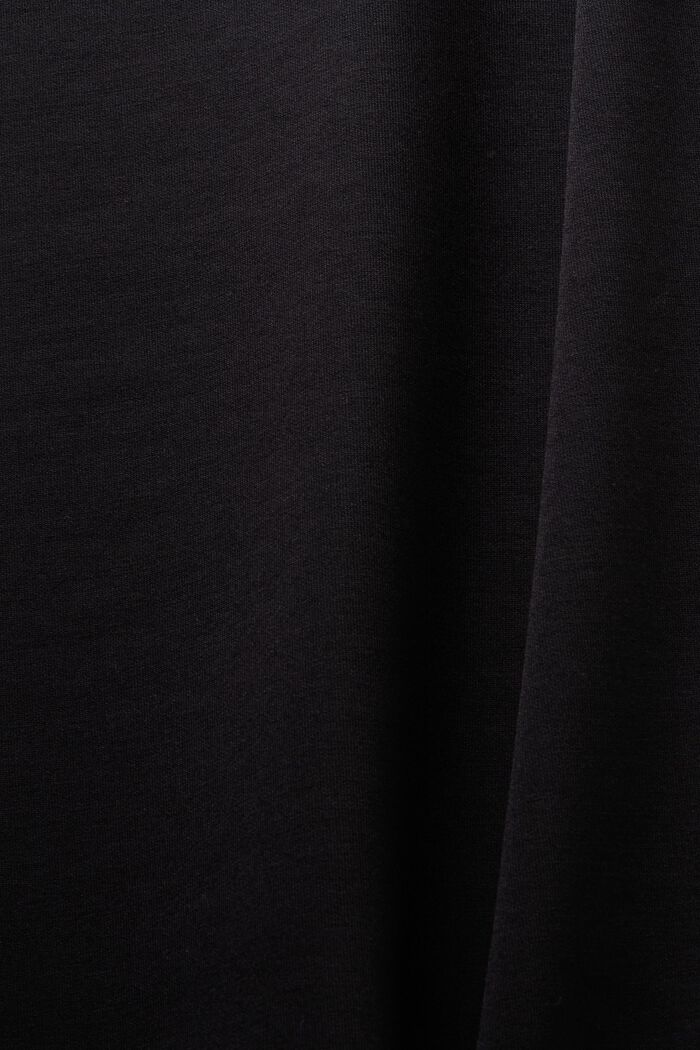 Jersey broek met wijde pijpen, BLACK, detail image number 5