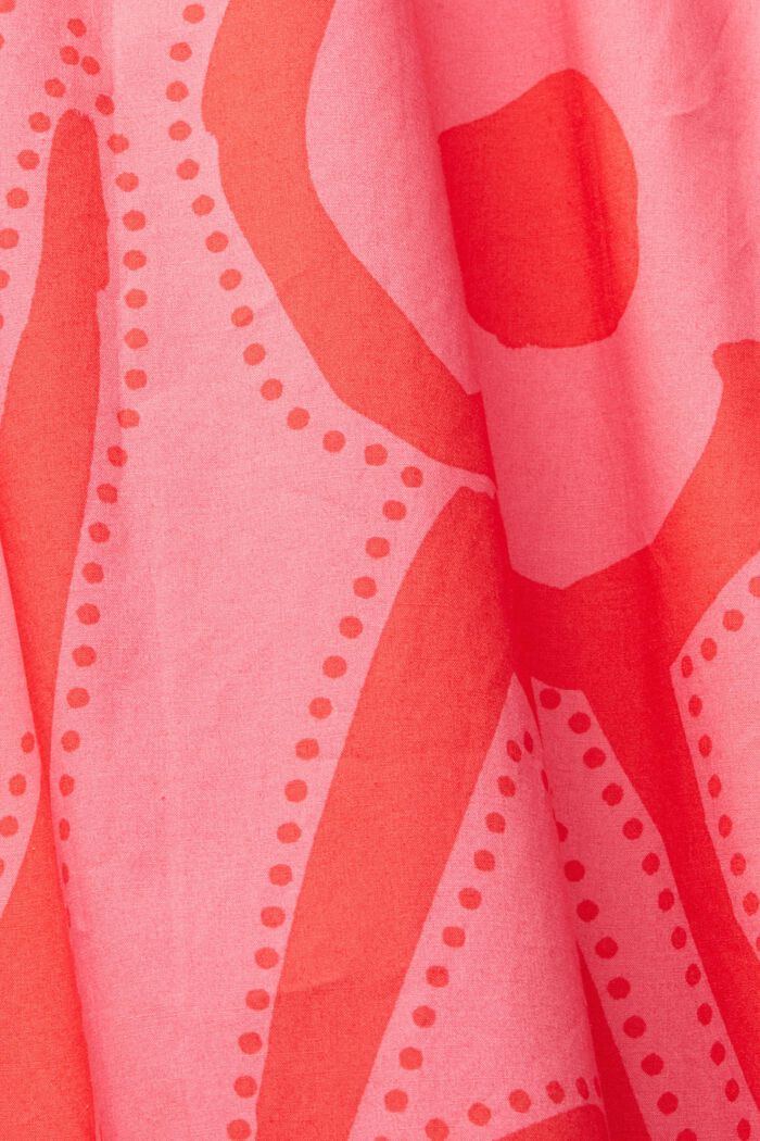 Robe longueur midi à motif, PINK FUCHSIA, detail image number 4