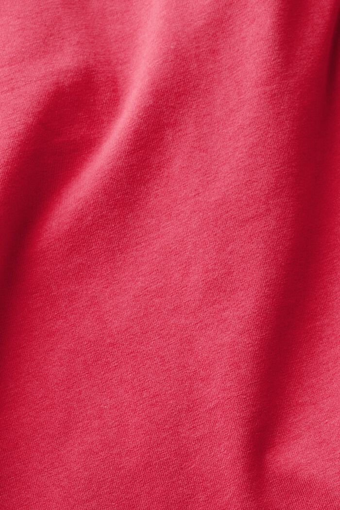 T-shirt met vaste omslag, CHERRY RED, detail image number 4