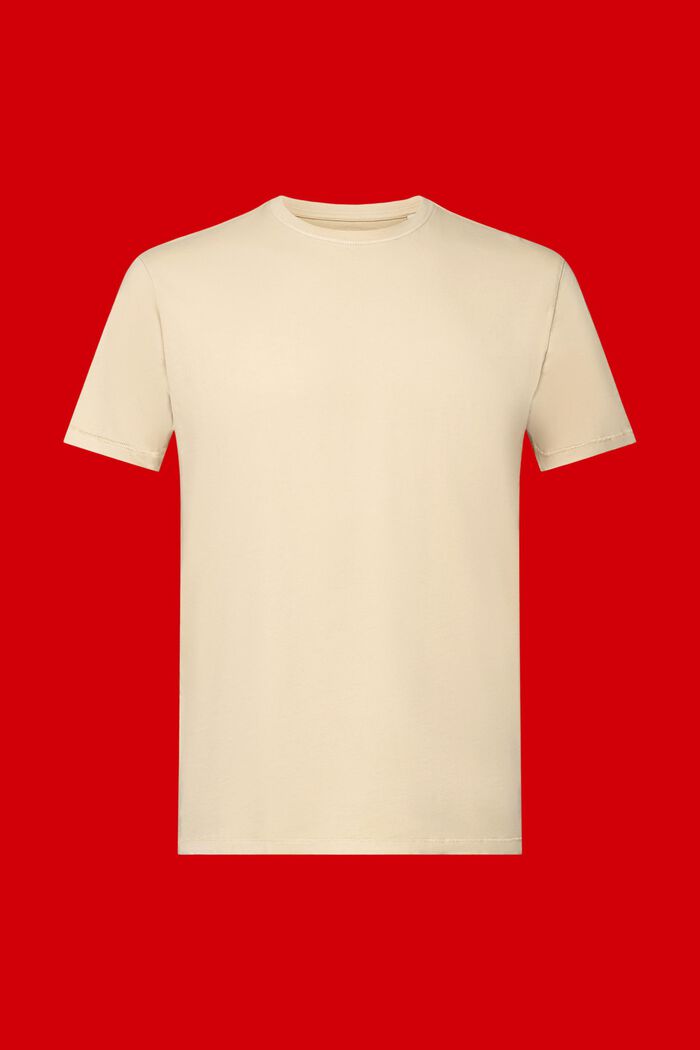 T-shirt délavé, 100 % coton, SAND, detail image number 6
