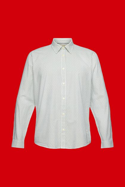 T-shirt de coupe Slim Fit à motif all-over, WHITE, overview