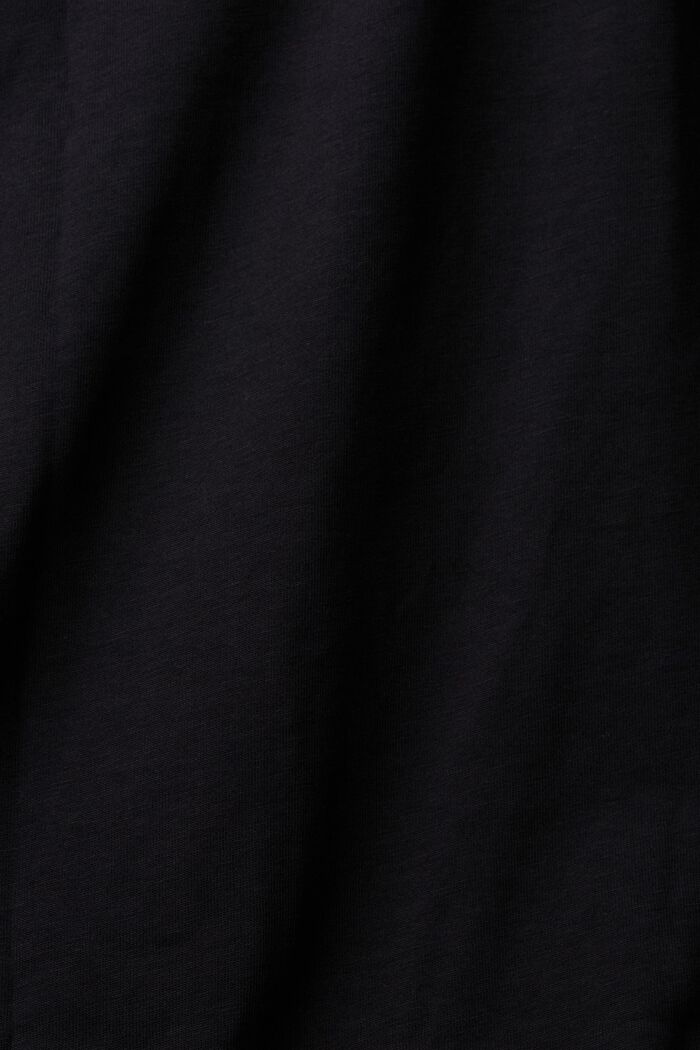 Oversized T-shirt met geappliqueerde pailletjes, BLACK, detail image number 5