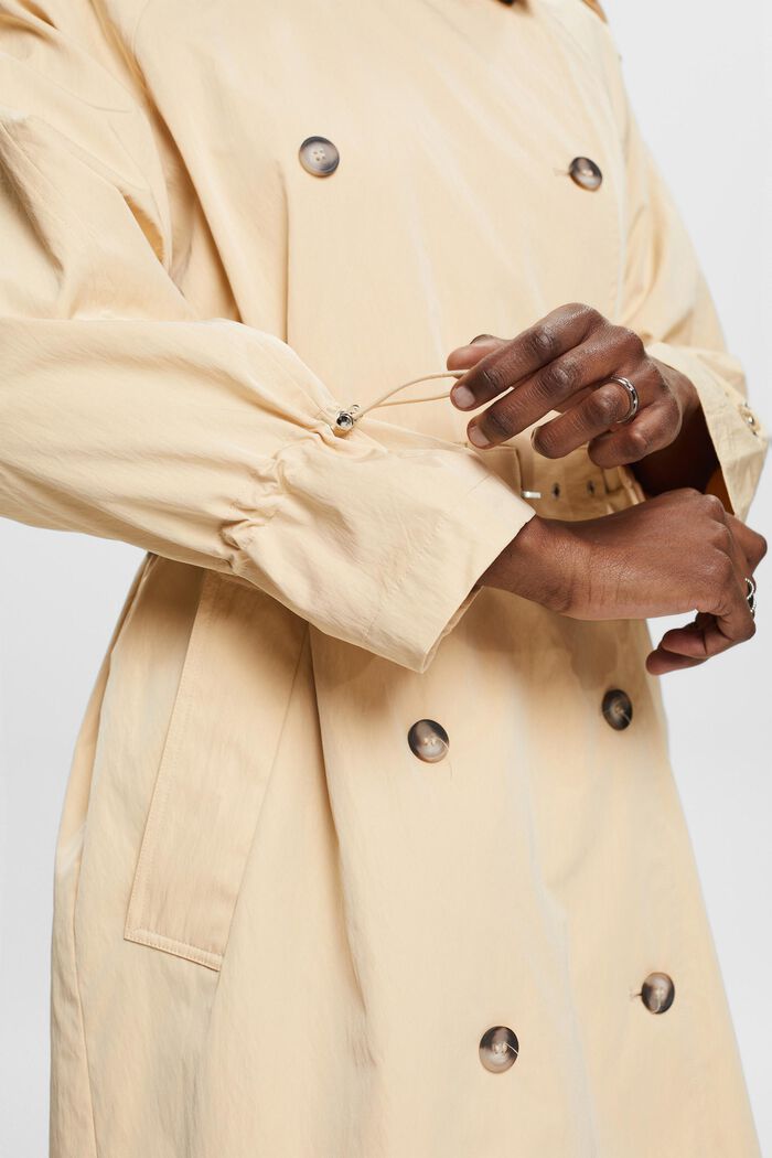 Trench-coat à boutonnage croisé et ceinture, SAND, detail image number 2