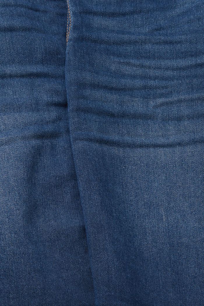 Jupe en jean à cordon de serrage à la taille, BLUE DARK WASHED, detail image number 4