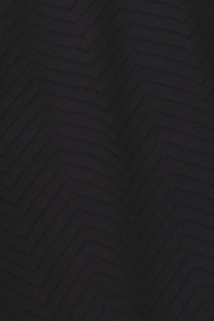 Polo texturé à manches longues, BLACK, detail image number 5