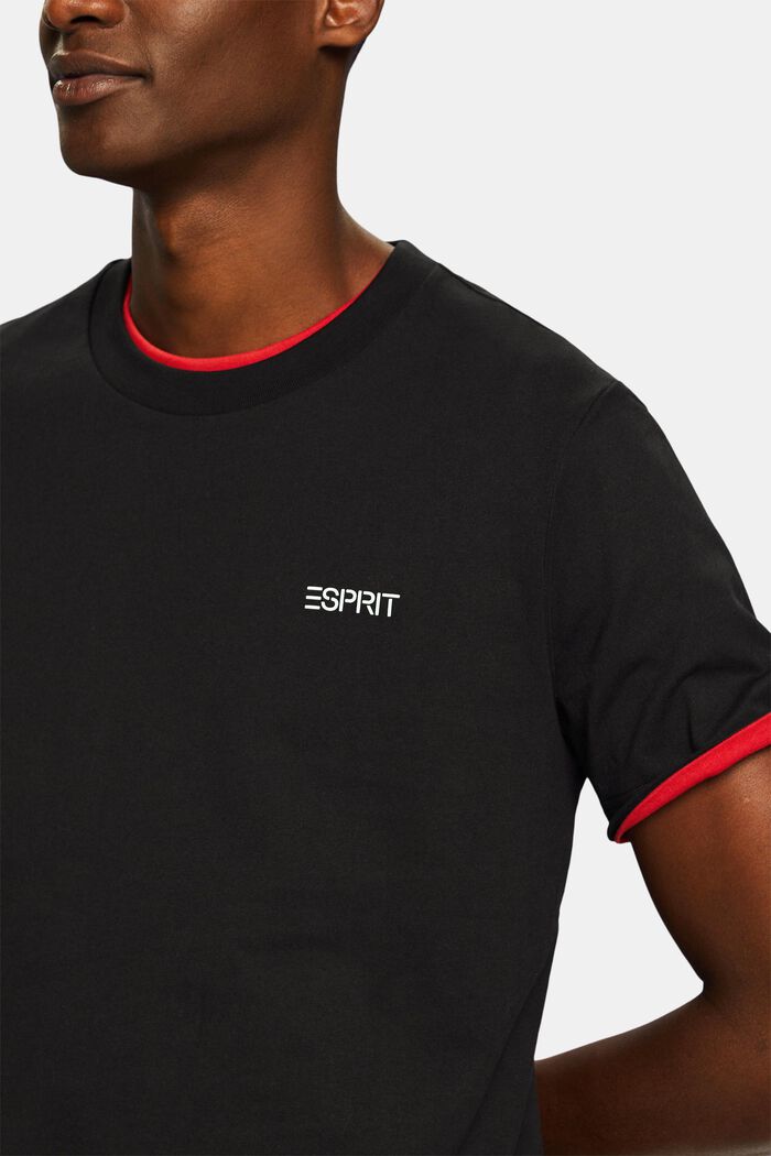 T-shirt unisexe orné d’un logo, BLACK, detail image number 3
