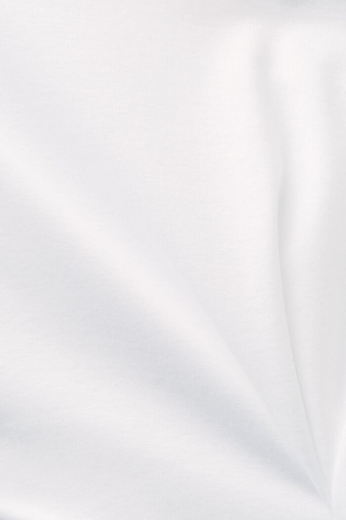 Katoenen T-shirt met korte mouwen, WHITE, detail image number 5
