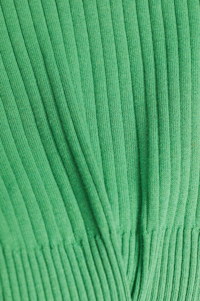 Ribgebreide trui, GREEN, detail image number 1