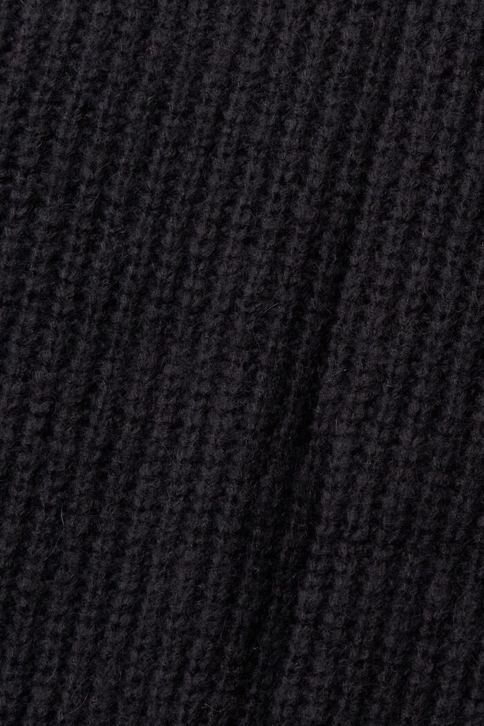Mouwloze trui van een wolmix, BLACK, detail image number 1