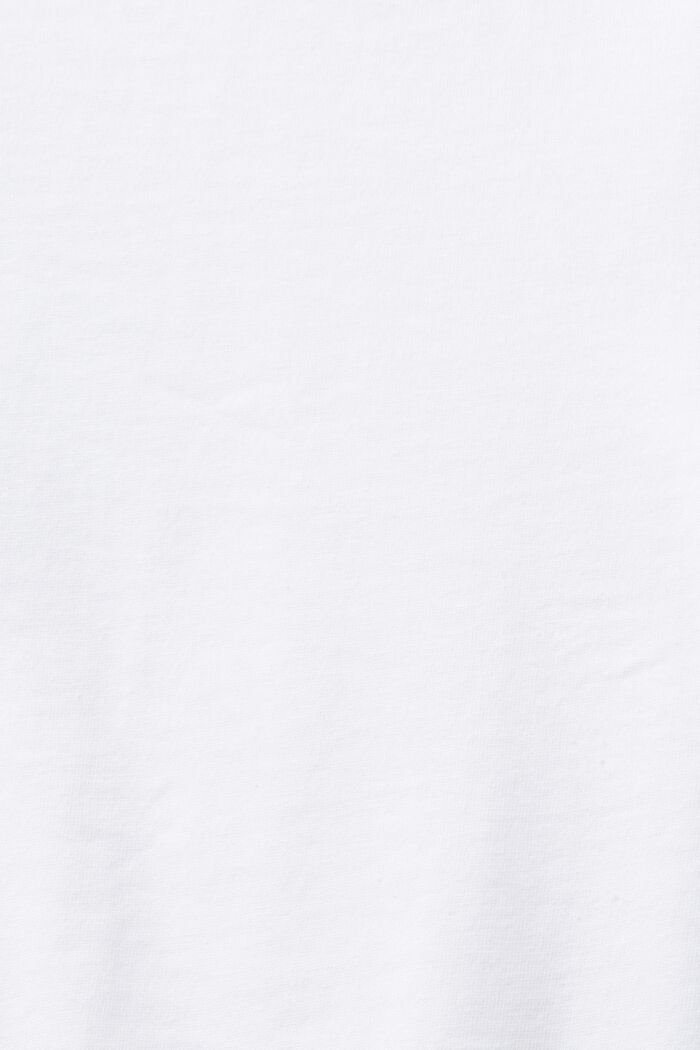 T-shirt en coton à imprimé graphique, WHITE, detail image number 5