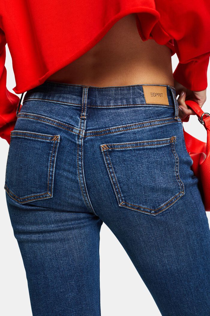 Bootcut jeans met middelhoge taille, BLUE MEDIUM WASHED, detail image number 4