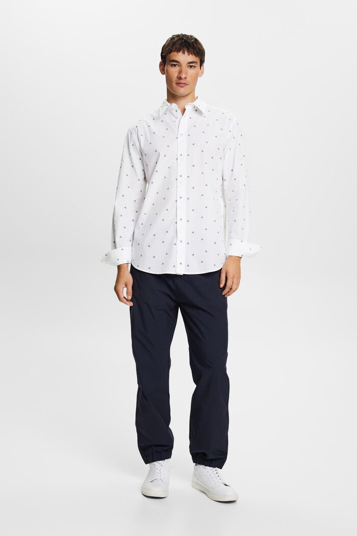 Shirt met motief, 100% katoen, NEW WHITE, detail image number 0