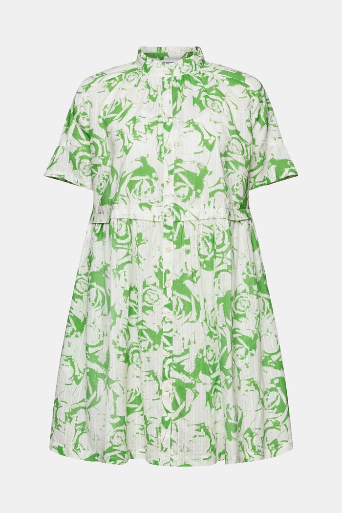 A-lijn mini-jurk met print, CITRUS GREEN, detail image number 6