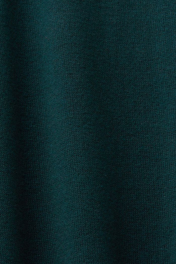 Gebreide jurk met opstaande kraag, EMERALD GREEN, detail image number 5