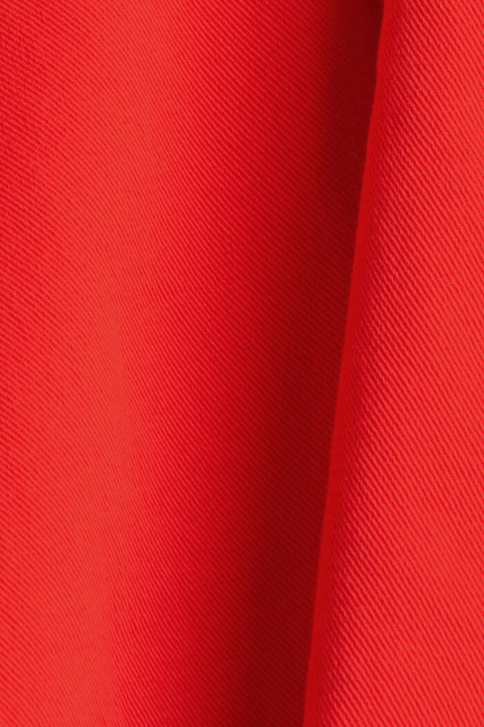 Stretchbroek met ritsdetail, ORANGE RED, detail image number 1