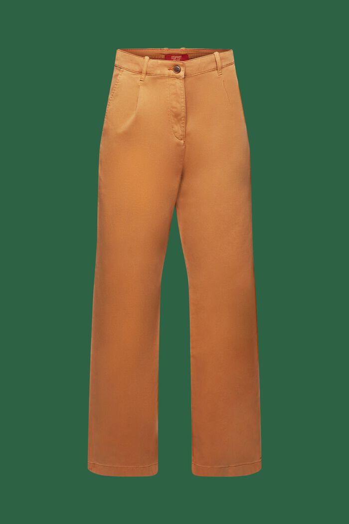 Wide fit chino met hoge taille, CARAMEL, detail image number 6
