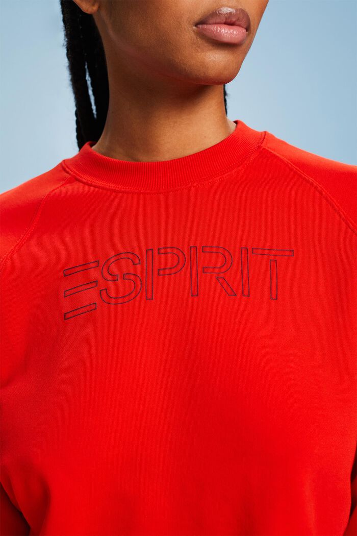 Sweat-shirt court à logo, RED, detail image number 3